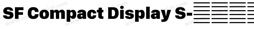 SF Compact Display S字体转换